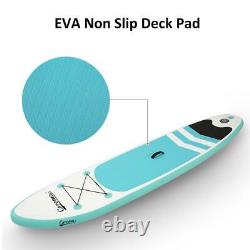 CAROMA Inflatable Stand UP Paddle Board Non-Slip 10ft SUP Board Durable Surf