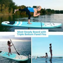 CAROMA Inflatable Stand UP Paddle Board Non-Slip 10ft SUP Board Durable Surf