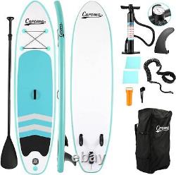 Caroma Inflatable Paddle Board Stand Up SUP Surfboard with Carry Bag Pump 10 FT