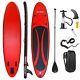 Conwy Kayak Inflatable Red Sup Stand Up Paddle Board 9'5 / 10'6 Paddle Pump