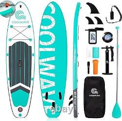 CoolWave Inflatable Stand Up Paddle Board 10'6×32×6 (Accessories included)