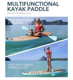 DAMA 10'6' Stand up Paddle Board Inflatable SUP Complete Package Yoga ISUP WOODY
