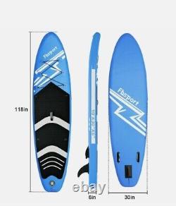 FBsports Inflatable Paddle Board Stand Up Paddleboard (blue) & Accessories kit