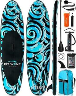 FITWAVE Inflatable Stand Up Paddle Board for Adult with Pump and Repair kit