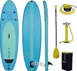 FREESPIRIT Dagon 10ft Inflatable Paddle Board Stand Up Set Water Sport #6874