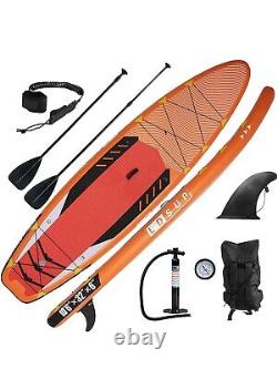 FittingRun Inflatable Stand Up Paddle Board (6 inches Thick) with Durable SUP