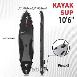 Freein SUP Inflatable Stand Up Paddle Board Package, 6â Thick All Accessories