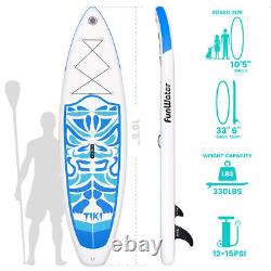FunWater 10'6'' Stand Up Paddle Board Inflatable SUP Surfboard with Complete kit