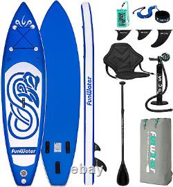 FunWater Inflatable Stand UP Paddle Board 305x78x15cm Ultra-Light Everything Adj