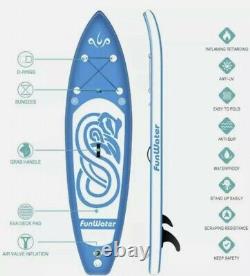 FunWater SUP Inflatable 10'x31''x6'' Stand UP Paddle Board Ultra-Light