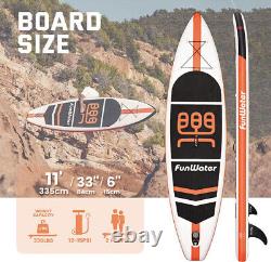 FunWater SUP Inflatable Stand Up Paddle Board 11'×33×6 Ultra-Light