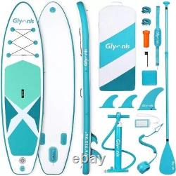 Glymnis Inflatable Stand Up Paddle Board with Adjustable Paddle, Pump etc