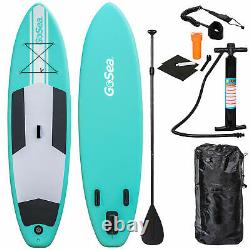 GoSea SUP 10ft Inflatable Stand Up Paddle Board + Pump + Paddle Bag 6 Exercise