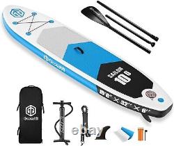 Goosehill Inflatable Stand Up Paddle Board, Premium SUP Package, 10' Long 32 6