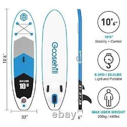 Goosehill Paddle board Stand up Inflatable SUP 10'. 6x 32x 6 Sailor Blue