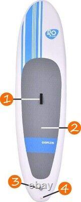 Goplus 10' Inflatable Stand Up Paddle Board WithCarry Bag Adjustable