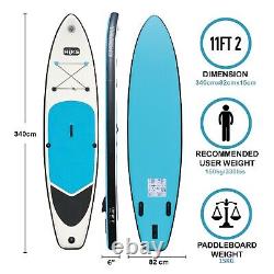 HIKS Inflatable Paddle Board Stand Up Double Skin TOURING 3.4m 112' SUP set