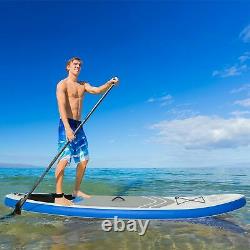 HOMCOM Inflatable Stand Up Paddle Board SUP Accessories Blue