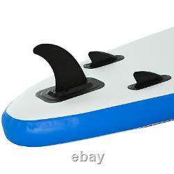 HOMCOM Inflatable Stand Up Paddle Board SUP Accessories Blue