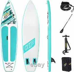 Hydro-Force Bestway Aqua Glider SUP Set Inflatable Stand Up Paddle Board, 10ft 6