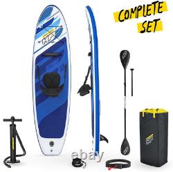 Hydro-Force SUP, Inflatable Stand Up Paddle Board, Complete Set with Kayak Kit