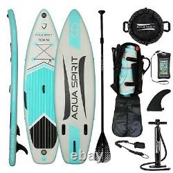 ISUP Inflatable Stand up Paddle Board 10FT Accessories Tempo Green Aqua Spirit