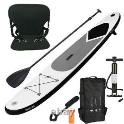 Inflatable 10.5FT Stand Up Paddle Board Surf SUP with Pump Carry Bag Strap/Seat