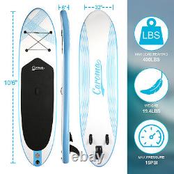 Inflatable Paddle Board 10.6' SUP Stand Up Surfboard With Complete Kit Accessories