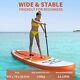 Inflatable Paddle Board 11ft Stand Up Sup Surfboard With Kayak Seat Bag Orange
