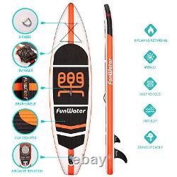 Inflatable Paddle Board 11ft SUP Surfboard Stand Up Water Float with Accessories
