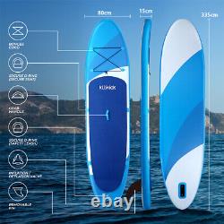 Inflatable Paddle Board SUP Stand Up Surfboard 11FT With Complete Kit Accessories