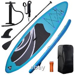 Inflatable Paddle Board Set Stand up Portable Surfboard Pulp Backpack + Air Pump