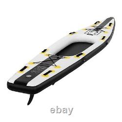 Inflatable SUP Board Stand Up Paddle Board + Paddle Seat 120kg Black/Yellow