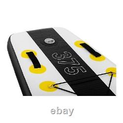 Inflatable SUP Board Stand Up Paddle Board + Paddle Seat 120kg Black/Yellow