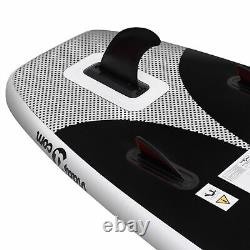 Inflatable Stand Paddle Board Set Black, and Puncture-proof with A2H1