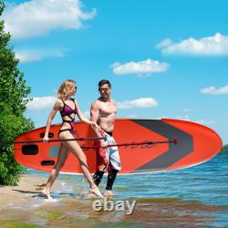 Inflatable Stand Up 10FT Paddle Board Carry Bag Wide Stance Non-Slip Deck Set