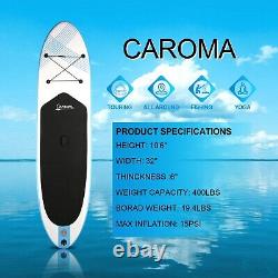 Inflatable Stand Up Paddle Board 10.6FT SUP SurfBoard withAccessories & Backpack