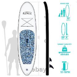 Inflatable Stand Up Paddle Board 10' SUP Surfboard with complete kit 6'' thick