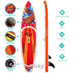 Inflatable Stand Up Paddle Board 11'6'' x 6'' thick SUP Surfboard withcomplete kit