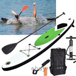 Inflatable Stand Up Paddle Board 305cm SUP Ankle Strap Pump Carry Bag Green
