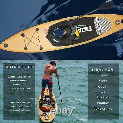 Inflatable Stand Up Paddle Board Double-Layer 10'6 GoPro SUP Carbon Kayak Paddle