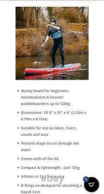 Inflatable Stand Up Paddle Board Kit 6 Thick 106 Long AQUAPLANET