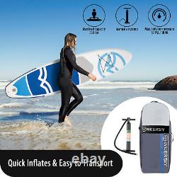 Inflatable Stand Up Paddle Board Non-Slip SUP All Skill Levels Surf Board l W4F2