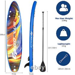 Inflatable Stand Up Paddle Board Portable Surfboard 11FT Standing Boat