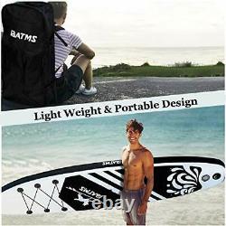Inflatable Stand Up Paddle Board, Premium SUP Backpack, Leash, Fin, Paddle &Pump