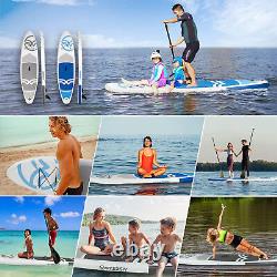 Inflatable Stand Up Paddle Board SUP Surfboard Adjustable Non-Slip WithPump f E8E1
