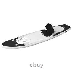 Inflatable Stand Up Paddle Board Set Black 330x76x10 cm