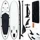 Inflatable Stand Up Paddle Board Set Black And White Vidaxl