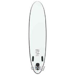 Inflatable Stand Up Paddle Board Set Black and White vidaXL