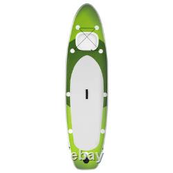 Inflatable Stand Up Paddle Board Set Green 330x76x10 cm